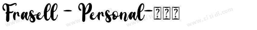 Frasell - Personal字体转换